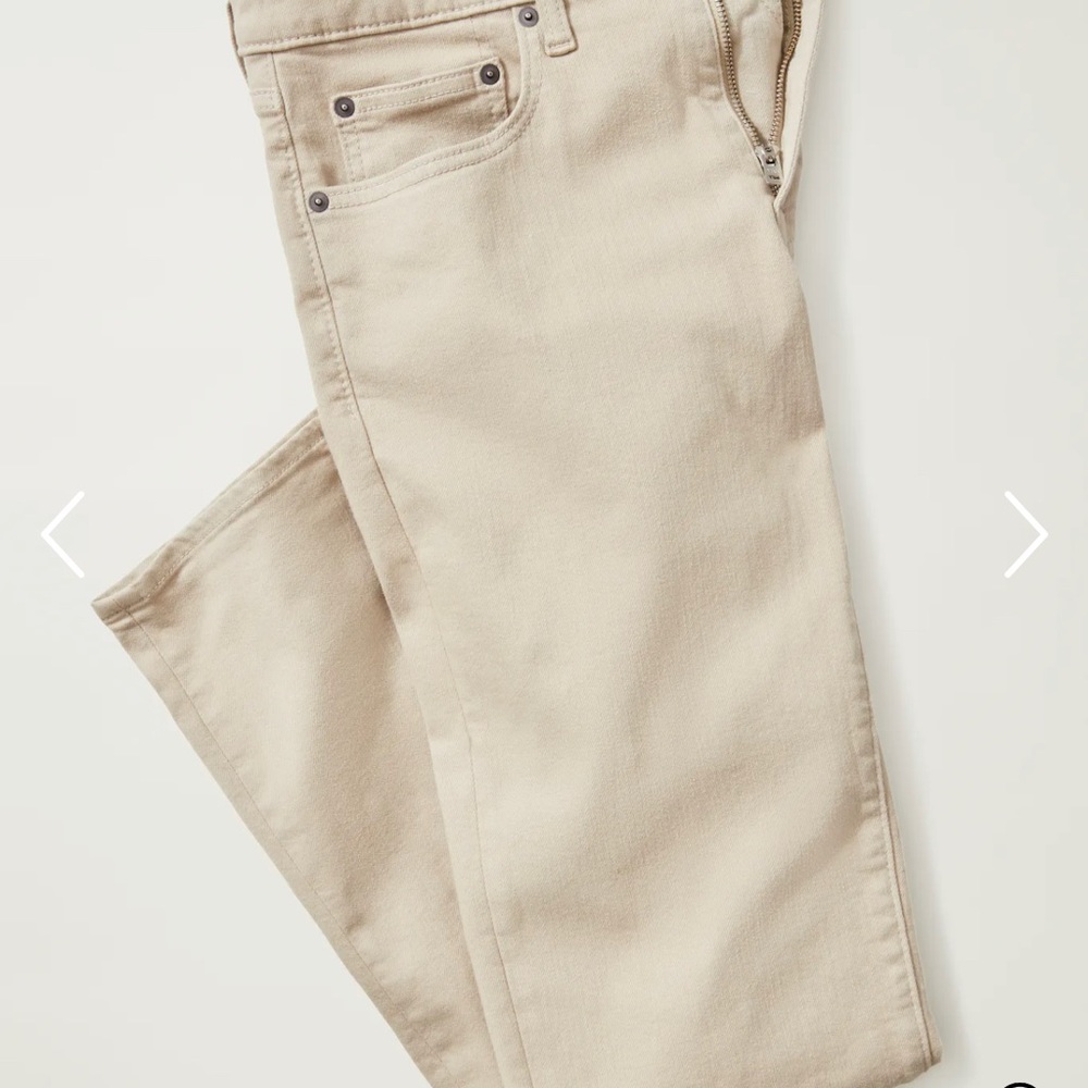 Bonobos premium stretch cotton 5 pocket pants- 33x34 tailored fit